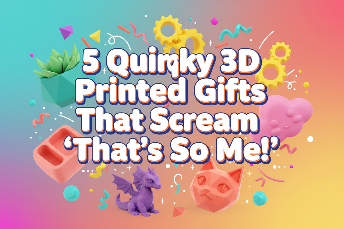 5 Quirky 3D Printed Gifts That Scream ‘That’s So Me!’