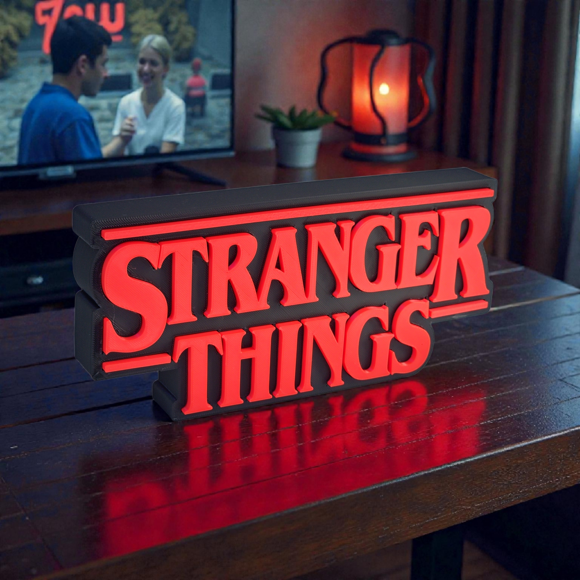 STRANGER THINGS WALL HANGING TABLETOP, PLASTIC 3D WALL HANGING