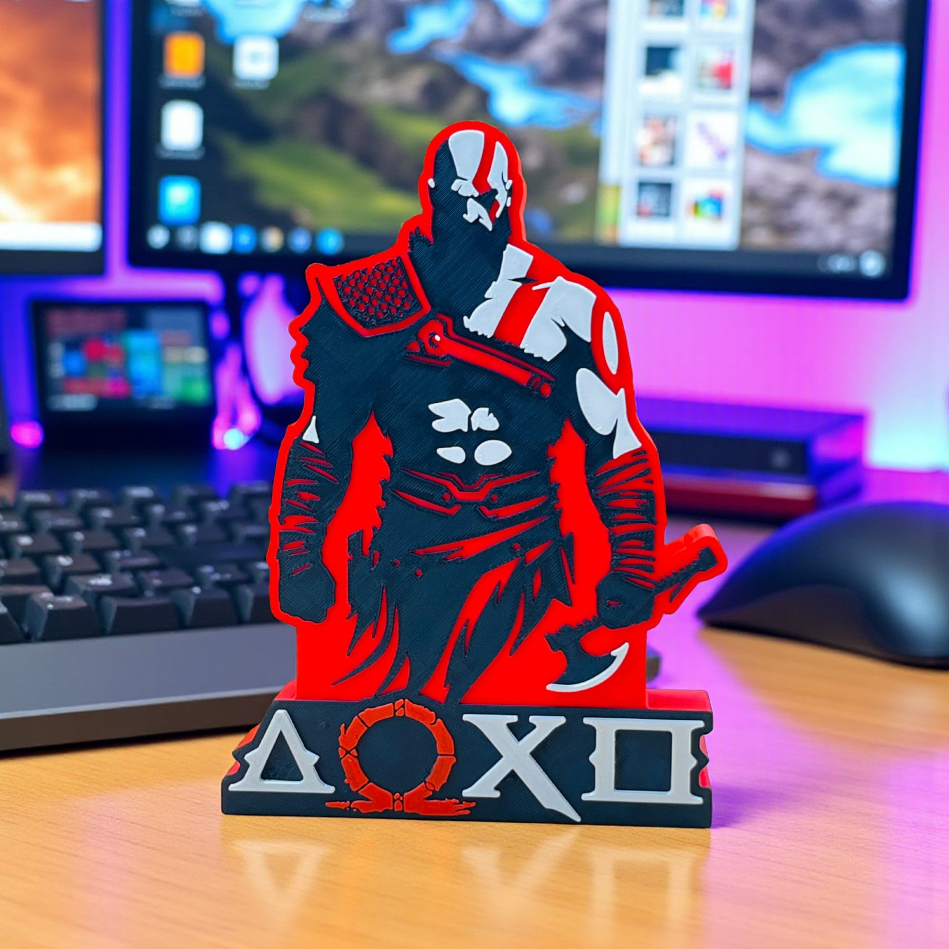 God Of War's Cratos Theme Table Top for Home Decor , Showpiece and Collectable