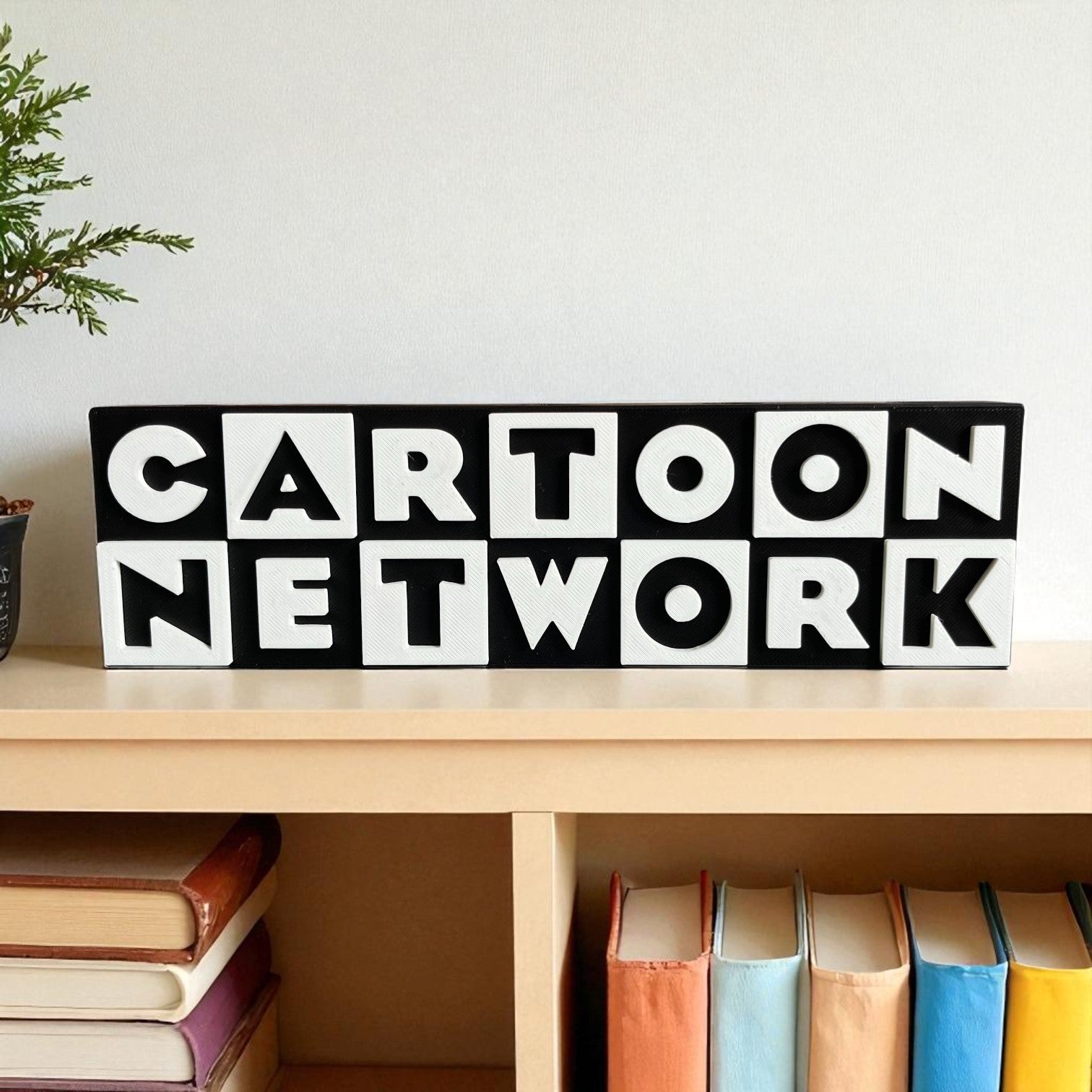 Nostalgic Cartoon Network Old 90's Logo Theme Table Top for Home Decor , Showpiece and Collectables