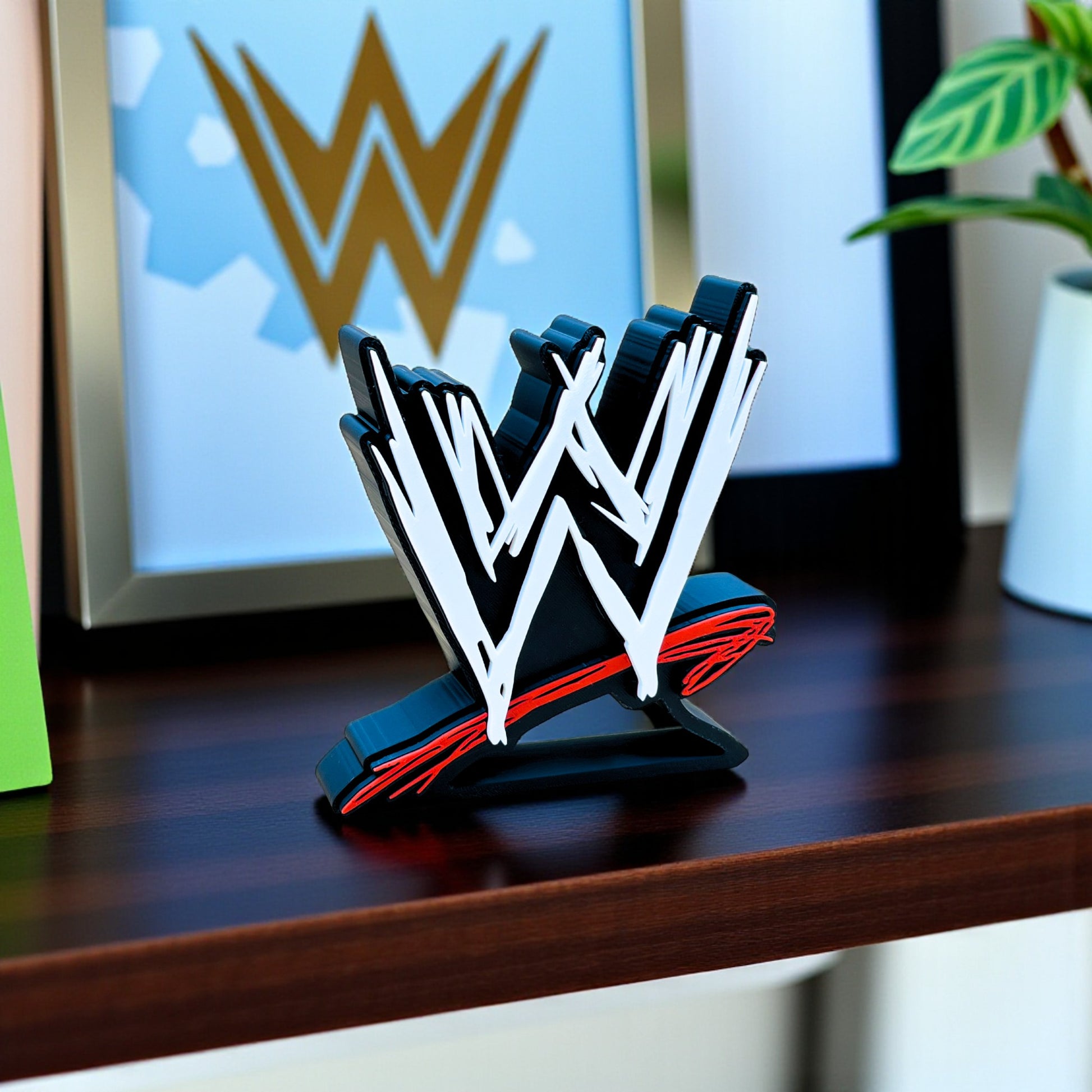 Nostalgic WWE Theme logo Table Top for Home Decor , Showpiece and Collectable