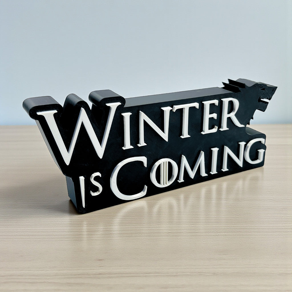GOT THEME WINTER IS COMING TABLETOP, HOME DECOR, WALL HANGING, PLASTIC & DURABLE TABLETOP