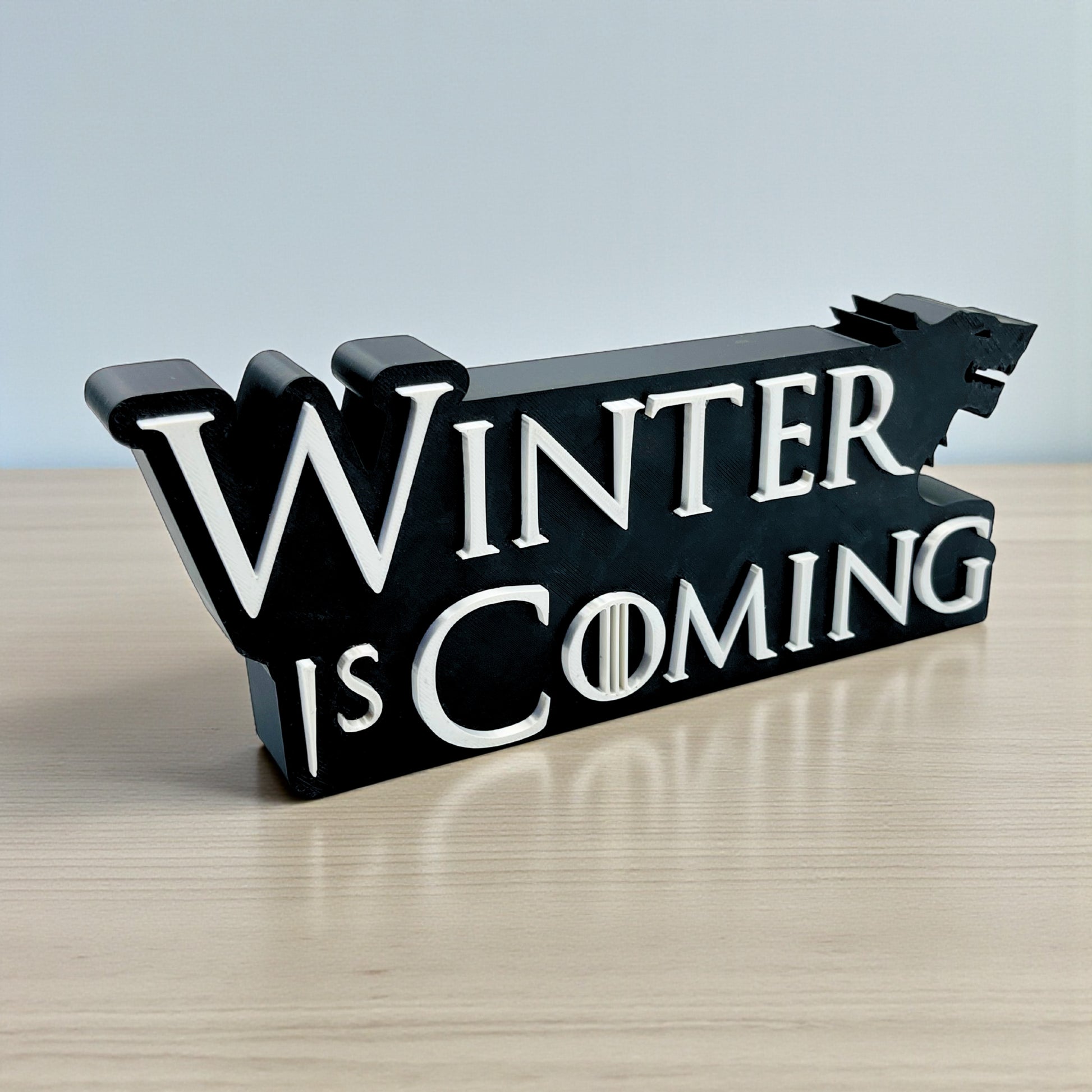 GOT THEME WINTER IS COMING TABLETOP, HOME DECOR, WALL HANGING, PLASTIC & DURABLE TABLETOP