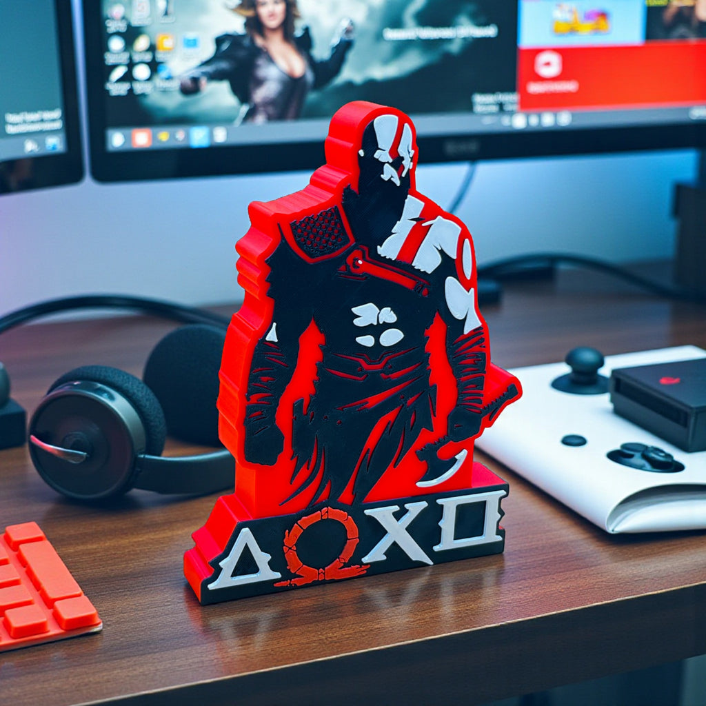 God Of War's Cratos Theme Table Top for Home Decor , Showpiece and Collectable