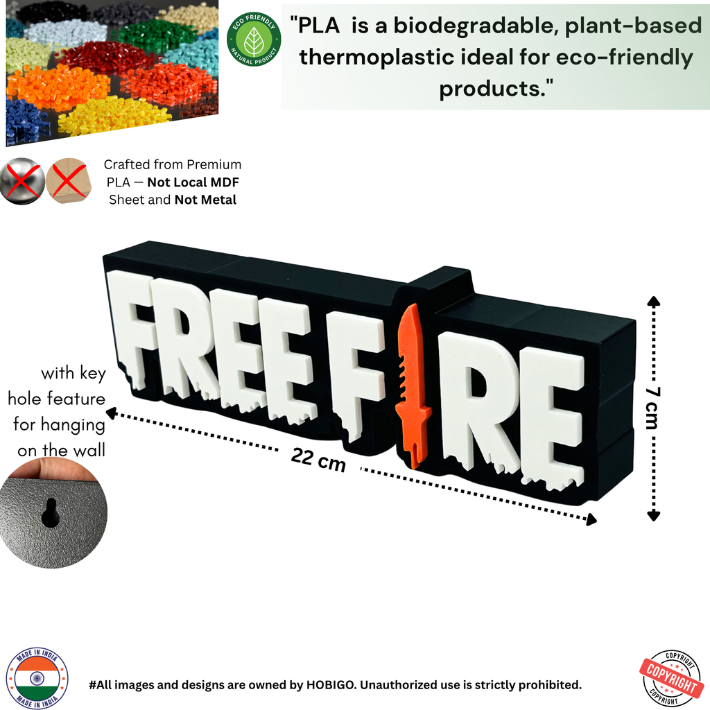 Freefire Game Theme Tabletop for Home decor, Trendy Desk decor Idea and Collectable Item
