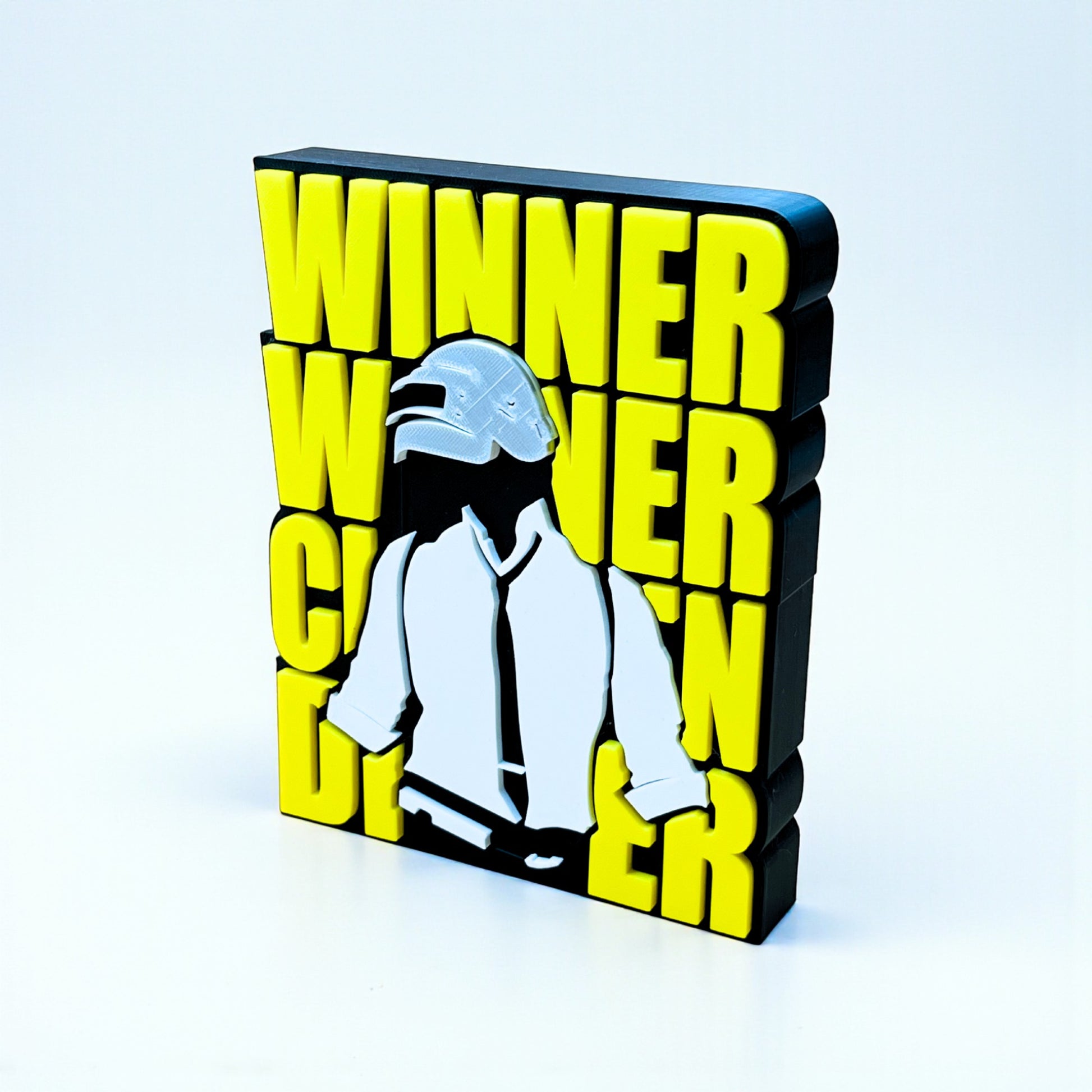 Pubg - Winner Winner Chicken Dinner Theme Table Top for Home Decor , Showpiece and Collectable