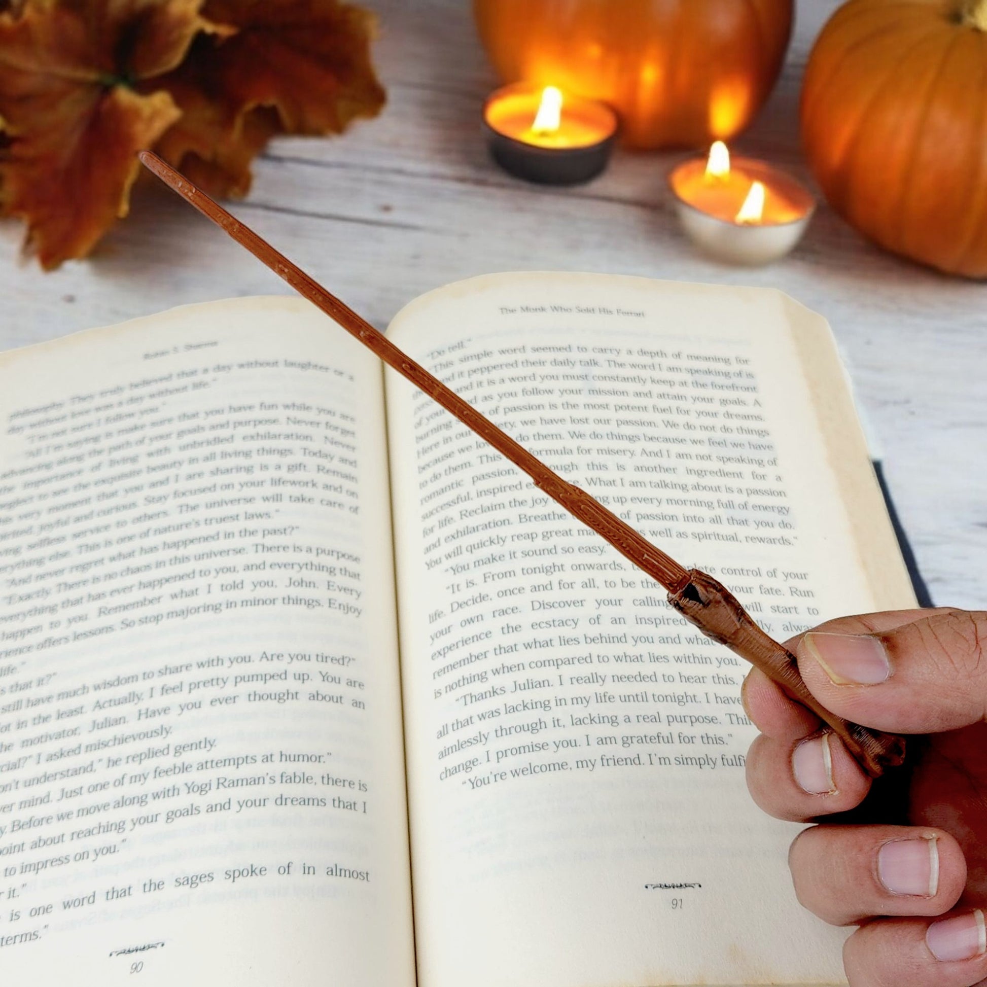 Vintage Wizard Reading Bookmark for Book Collection