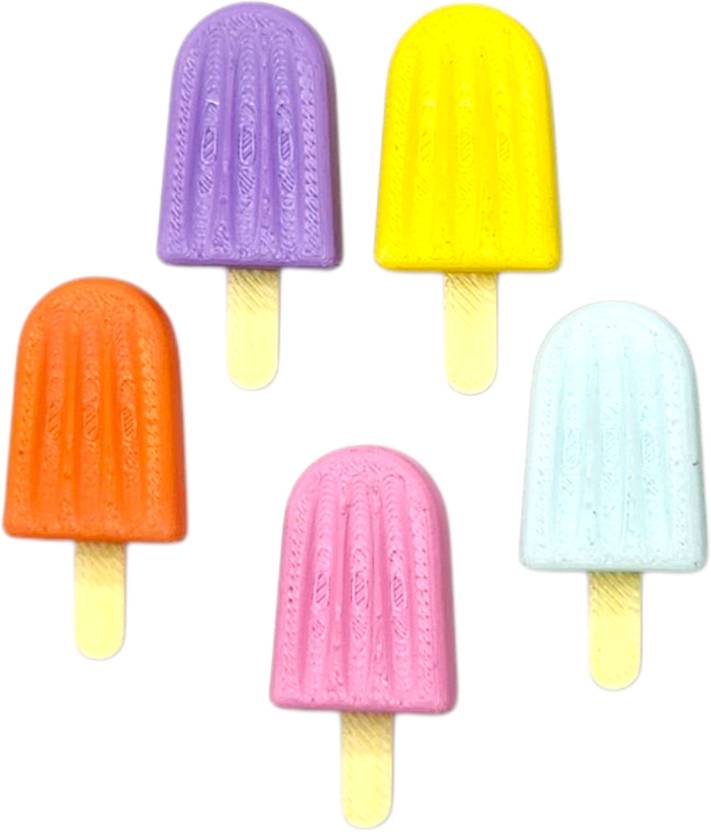 3D Popsicles Fridge Magnet Fridge Magnet Pack of 5 