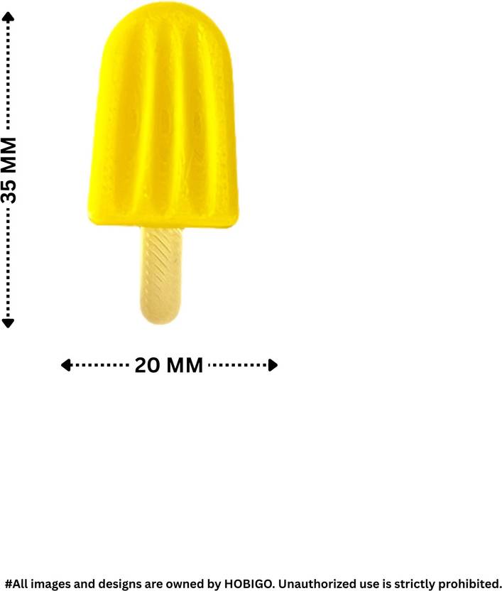 3D Popsicles Fridge Magnet Fridge Magnet Pack of 5 