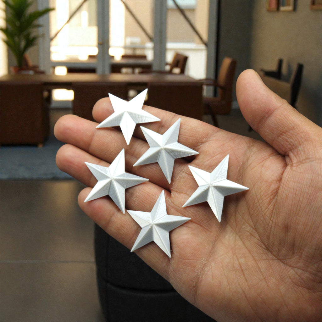 Shiny Stars pack of 5 Fridge magnet, fridge and kitchen decor fridge magnets plastic