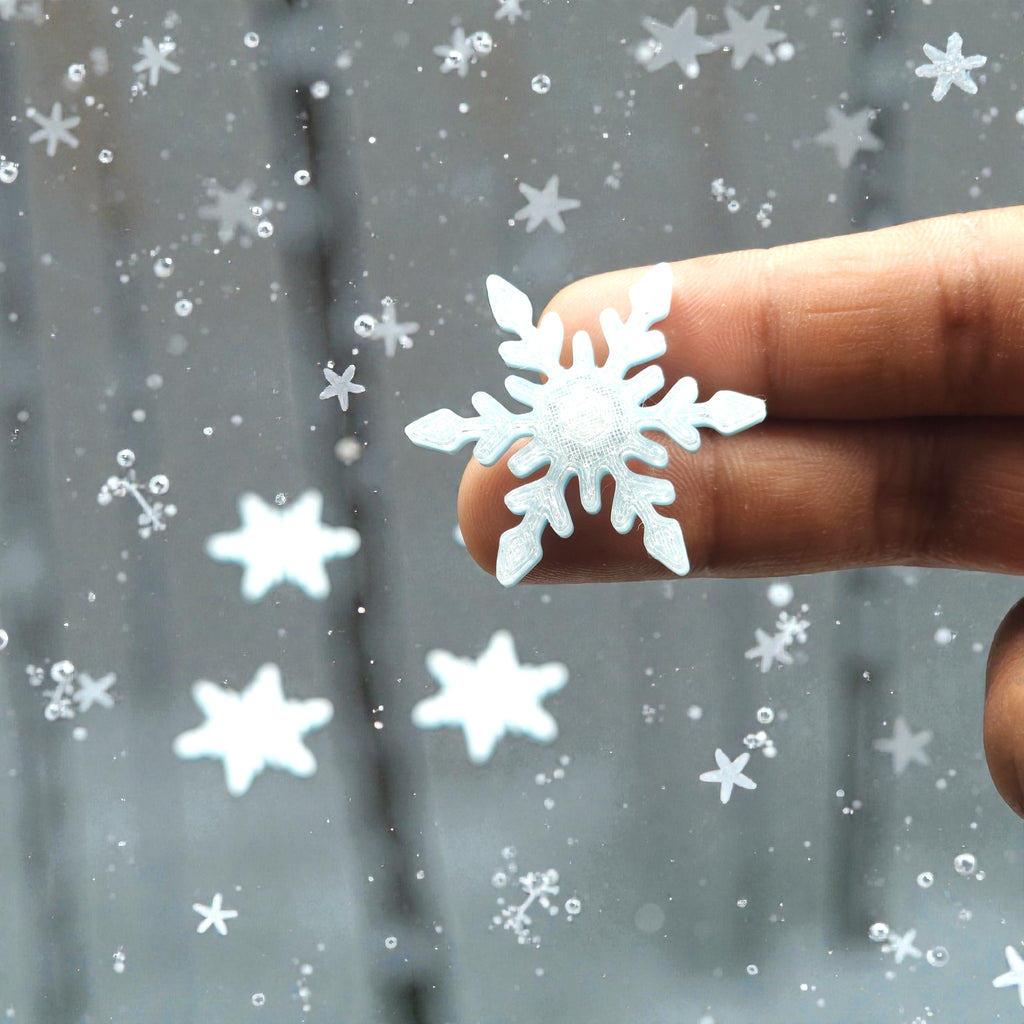 Solid snowflacks plastic 3d fridge magnets, home decor and fridge Accessories
