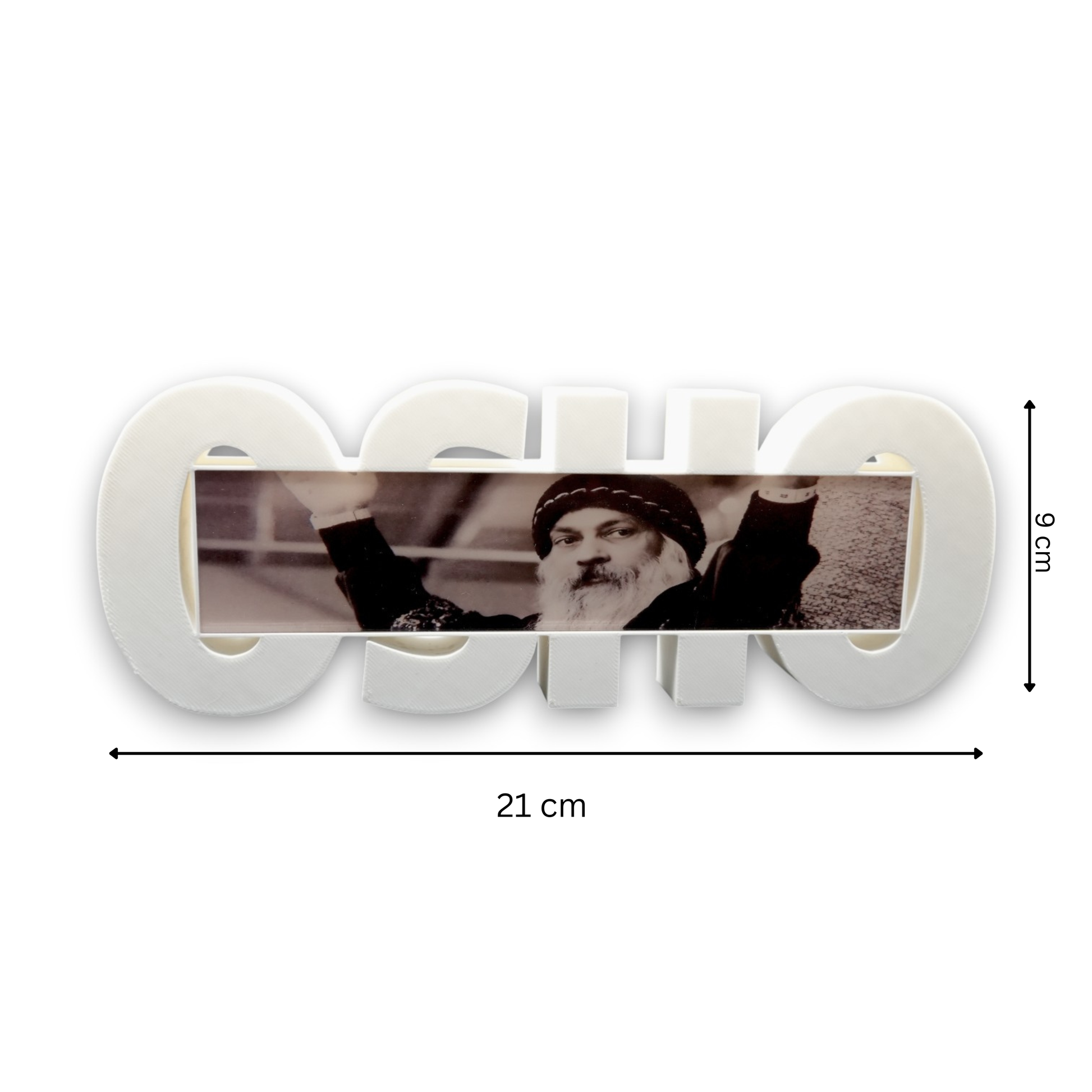 Osho Inspired Tabletop Display – Minimalist  Spiritual Desk And Home Decor