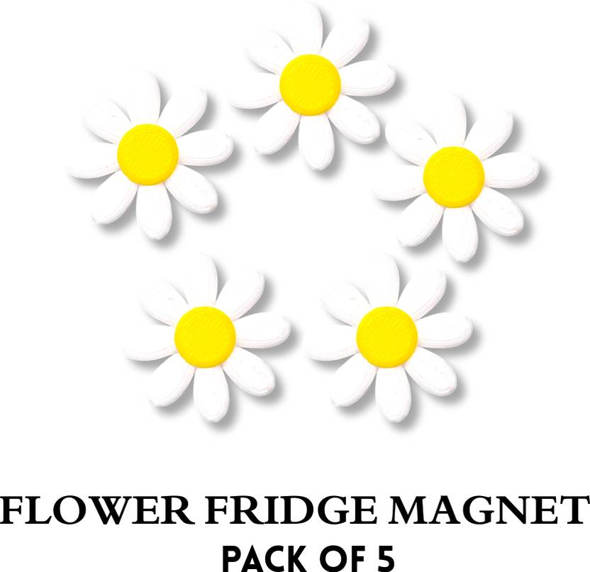 3D Floral Fridge Magnet Fridge Magnet Pack of 5  