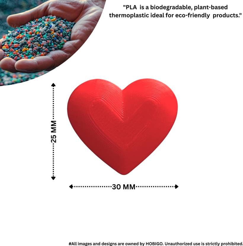 3D Red Heart Fridge Magnet Fridge Magnet