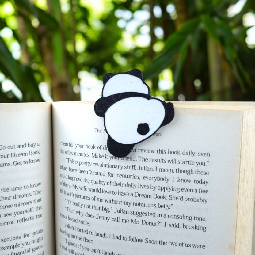 3D CUTE PANDAS, CLIMBING AND FALLING (PACK OF 2) Plastic Bookmark  