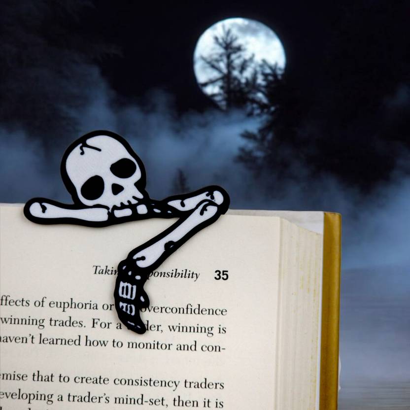 3D GHOST THEME BOOKMARK WITH PAPERCLIP
