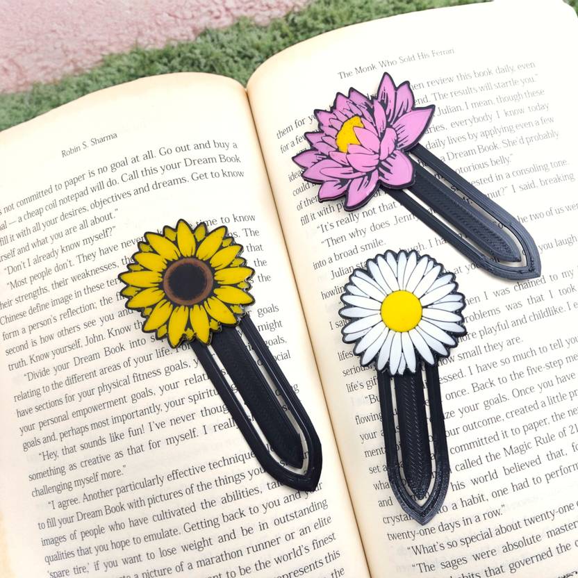 Colorful Flowers Bookmark