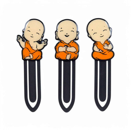 3D CUTE LITTLE MONKS THEME BOOKMARK PLASTIC Bookmark  