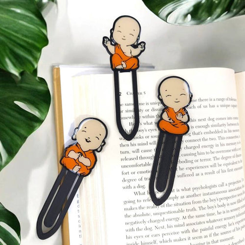 3D CUTE LITTLE MONKS THEME BOOKMARK PLASTIC Bookmark  