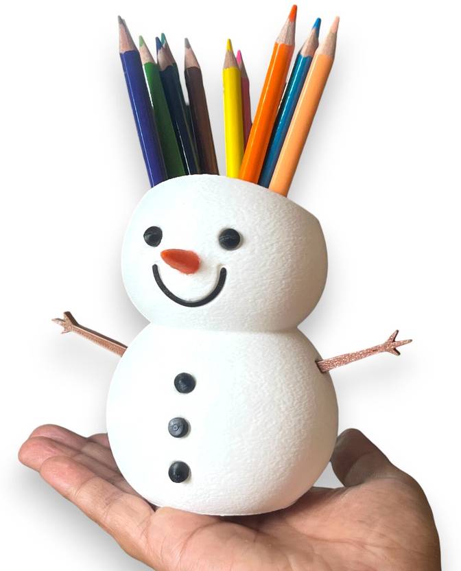 3D SNOWMAN THEME PENHOLDER AND DESK ORGANISER