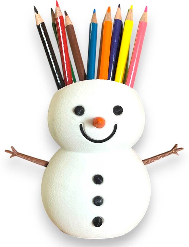 3D SNOWMAN THEME PENHOLDER AND DESK ORGANISER
