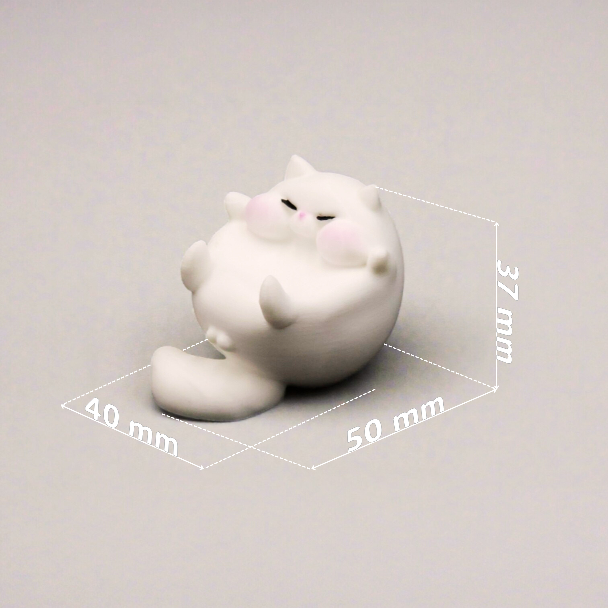 Chubby lazy cat penstand, Plastic single pen penstand, Cute Gifting Idea