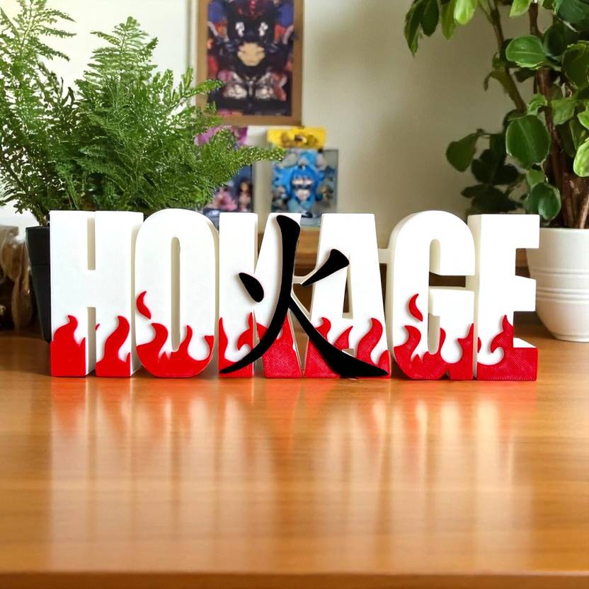 HOBIGO 3D Naruto Theme Hokage Logo Table Top Decorative Showpiece