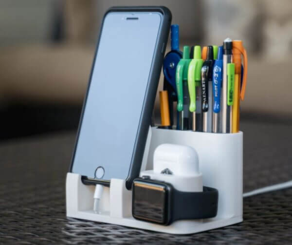 Multipurpose Apple/Android Charging Dock And Pen Stand