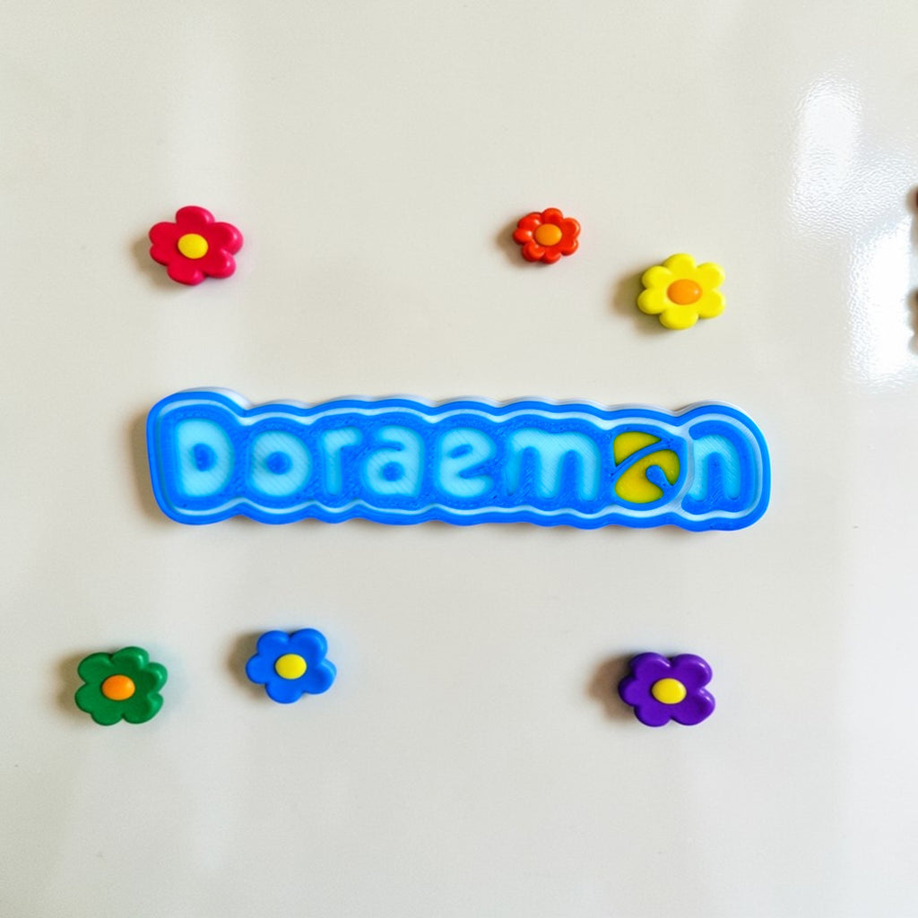 Doraemon Magic Duo – Anywhere Door + Name Magnet Combo | Cute Anime Fridge Decor