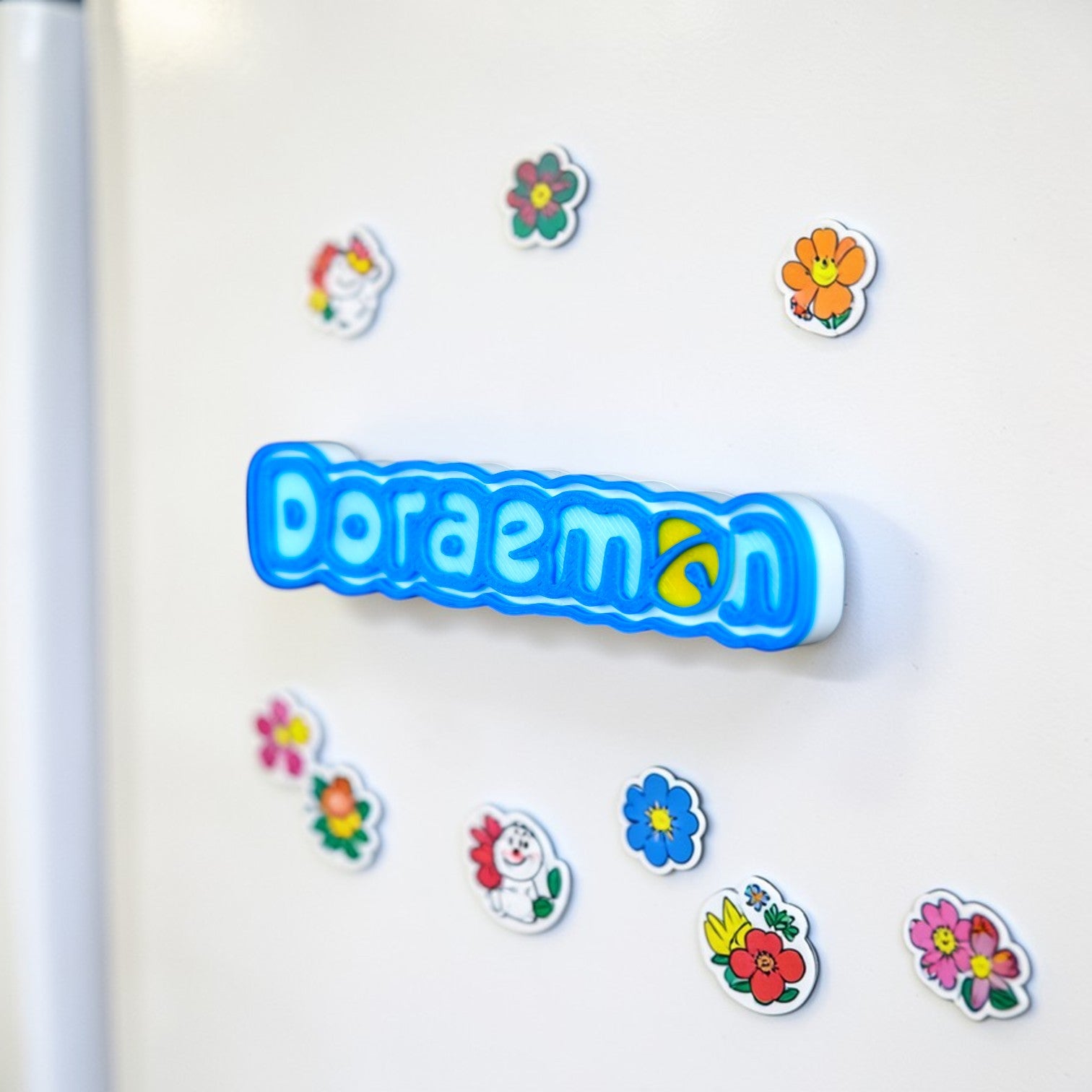 Doraemon Magic Duo – Anywhere Door + Name Magnet Combo | Cute Anime Fridge Decor