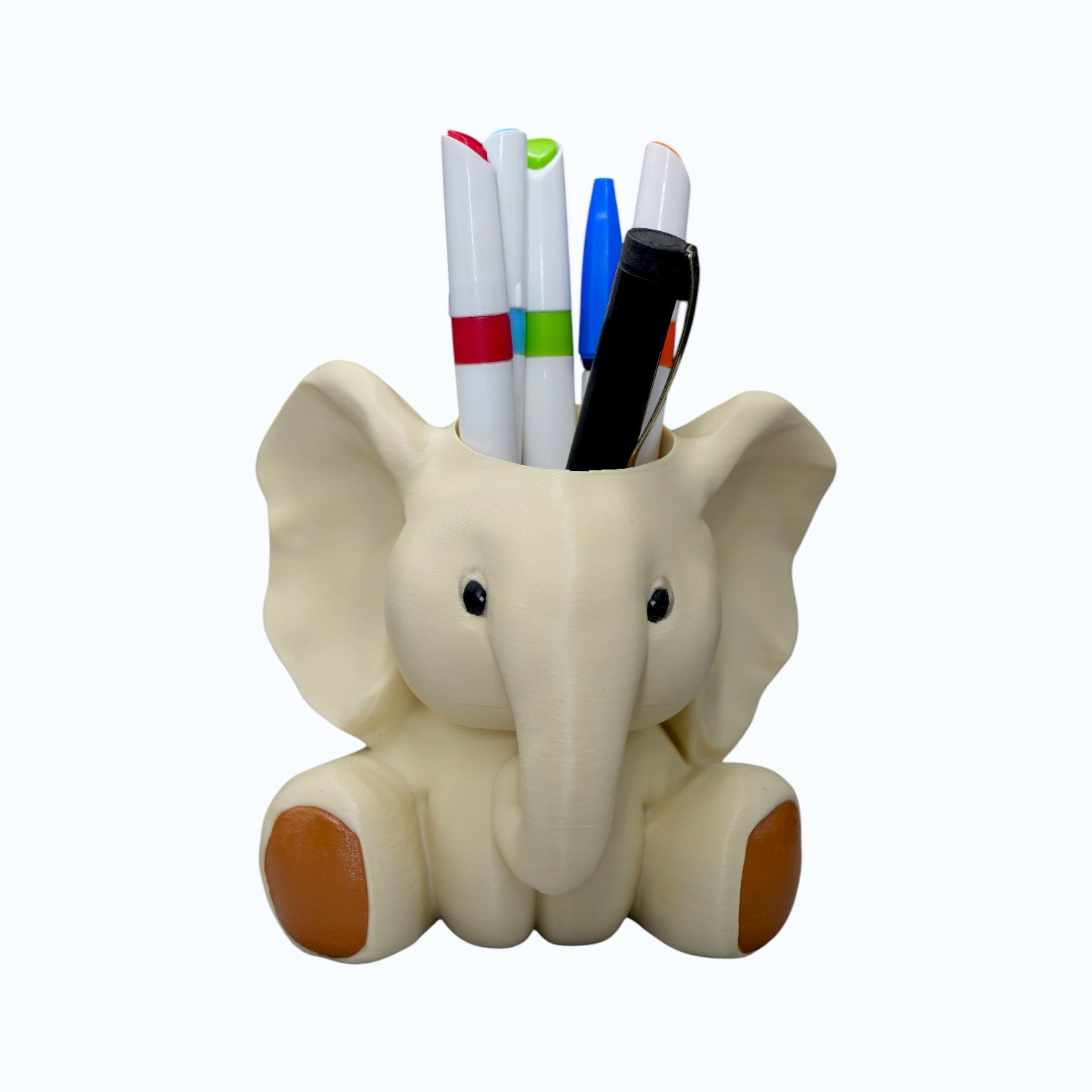 HOBIGO Baby Elephant Pencil Stand | Cute Stationery Holder for Study Table