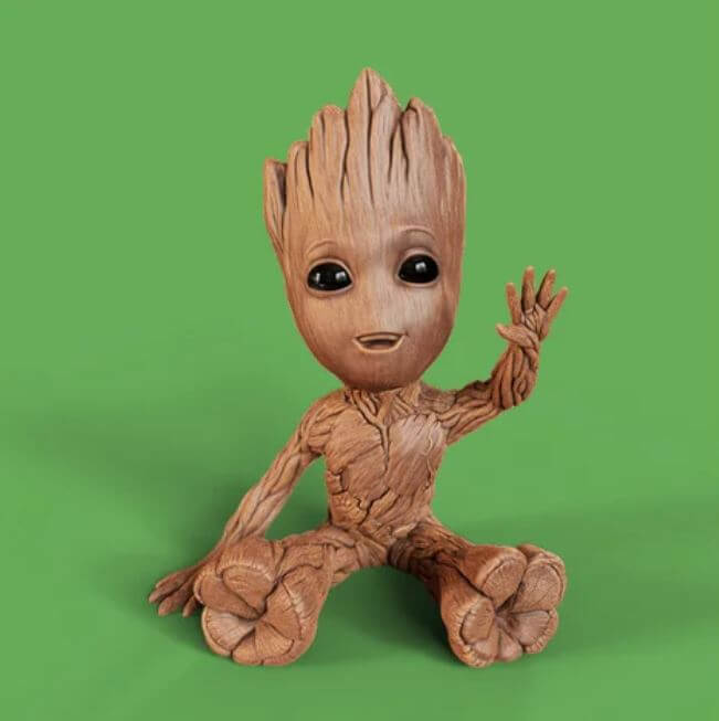 Baby Groot Planter for Home Decor 3D Printed | Aurum3D
