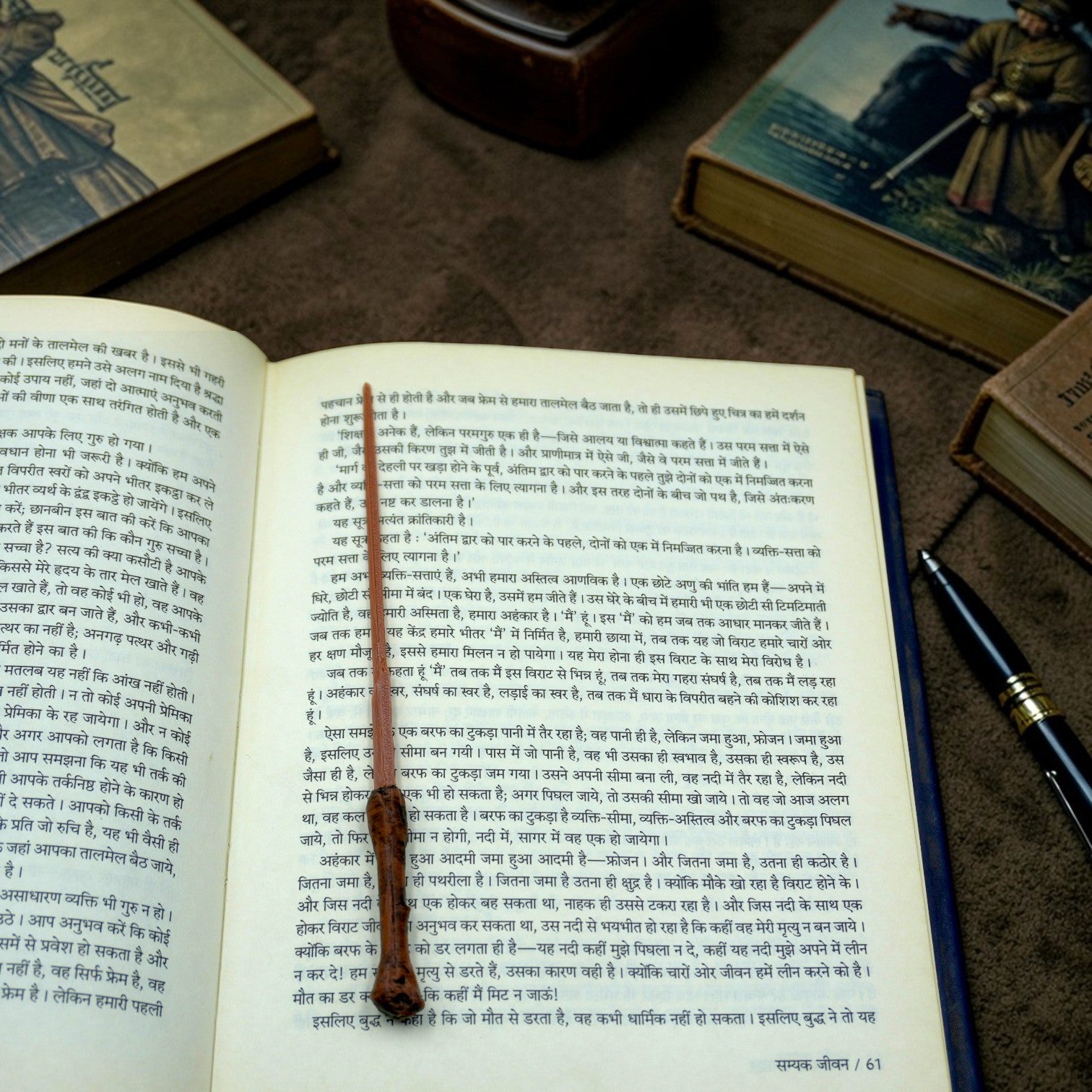 Magic Theme Funky P02 Bookmark, Plastic Bookmark, Golden Orb & Magic Wand