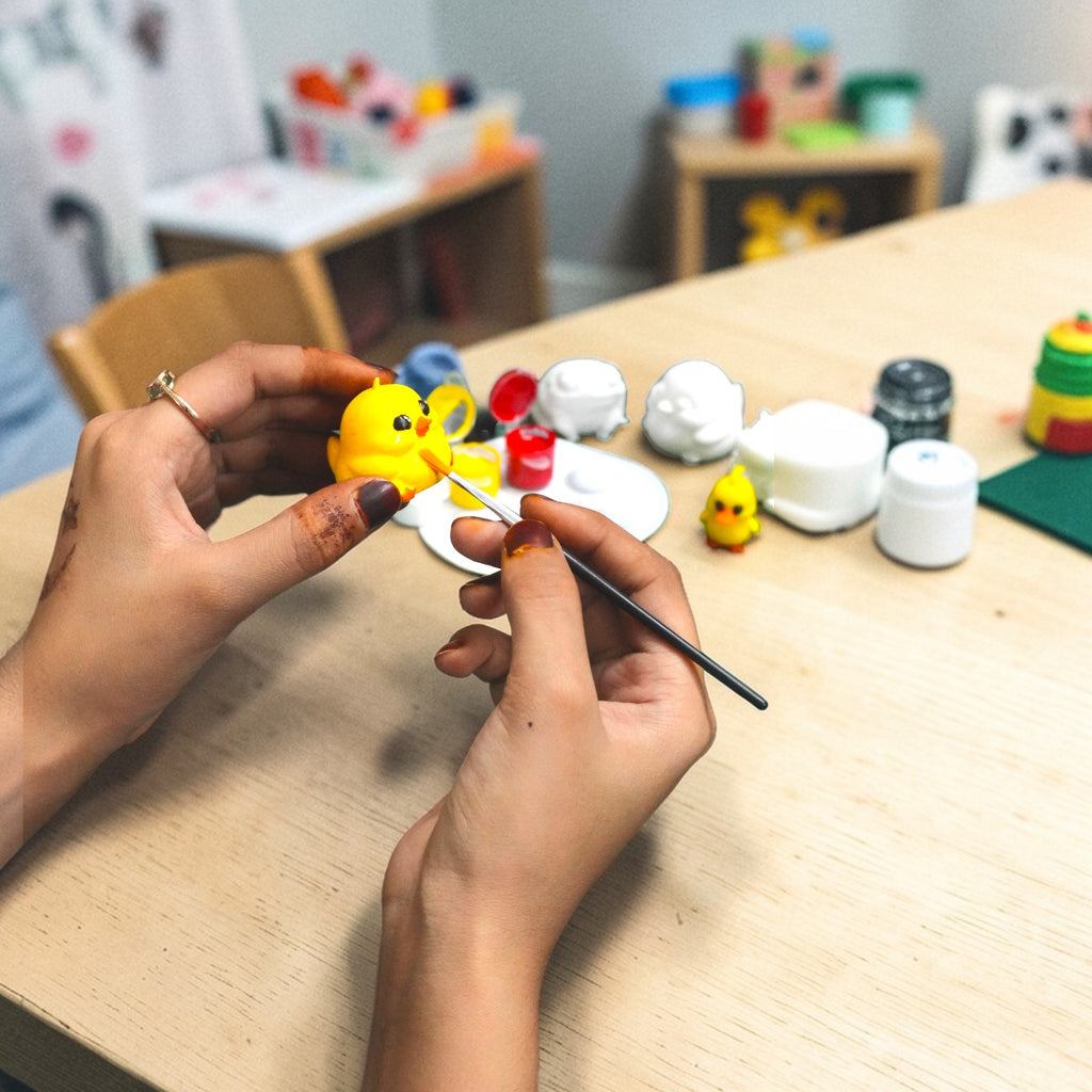 DIY Paint & Play Kit – Cute Animal Figurines with Colors for Creative Kids
