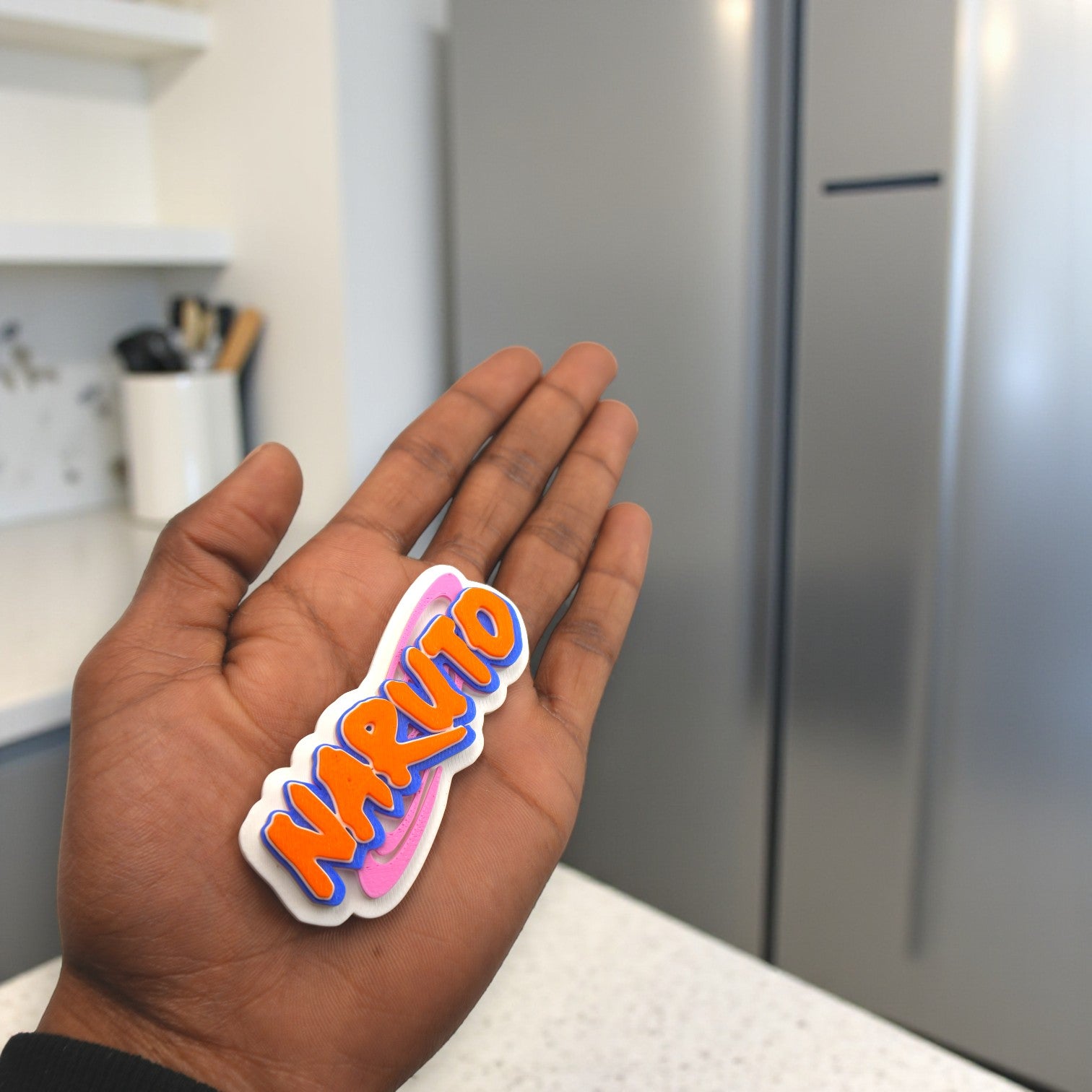 NARUTO LOGO FRIDGE MAGNET,HOME DECOR AND COLLECTIBLES