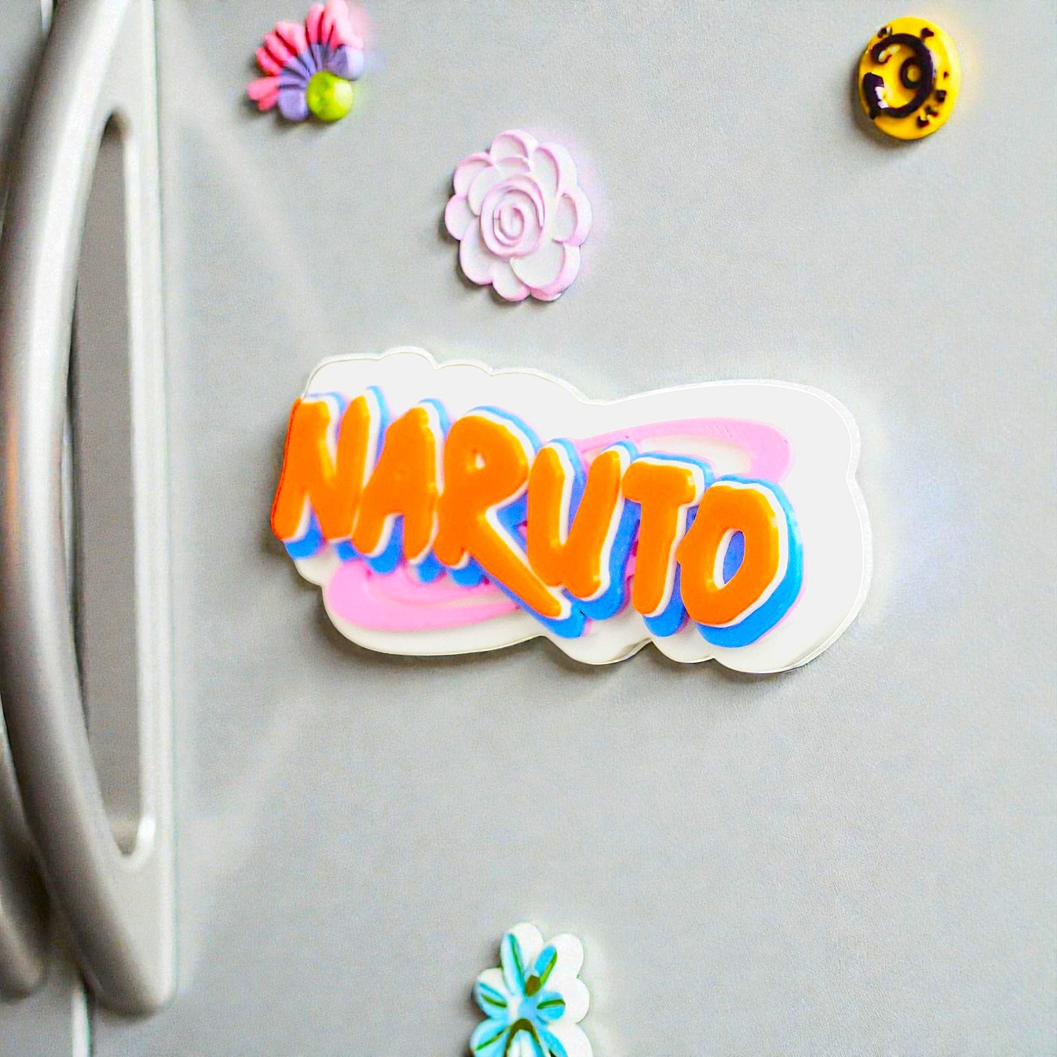 NARUTO LOGO FRIDGE MAGNET,HOME DECOR AND COLLECTIBLES