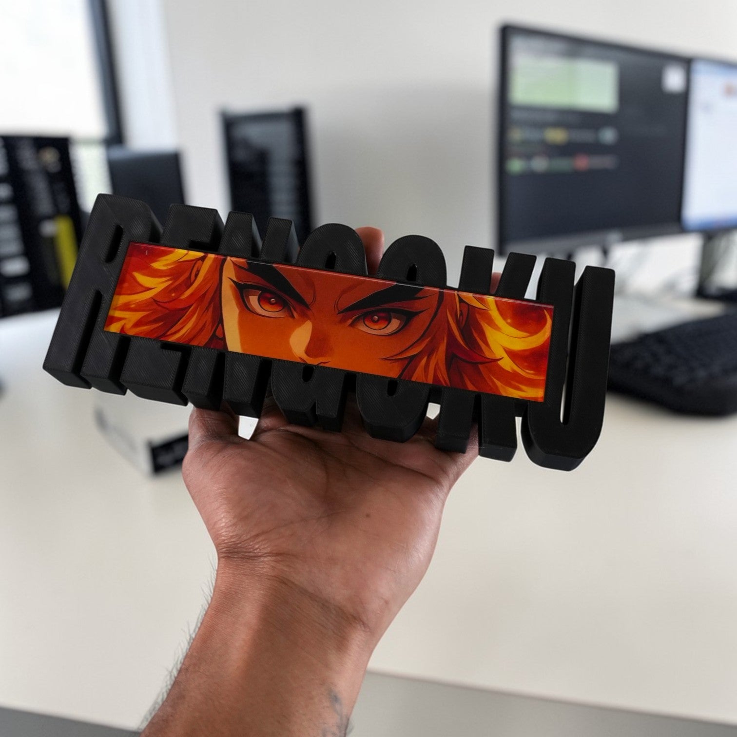 Rengoku Anime Table Top Demon Slayer Desk And Home Decor And collectibles
