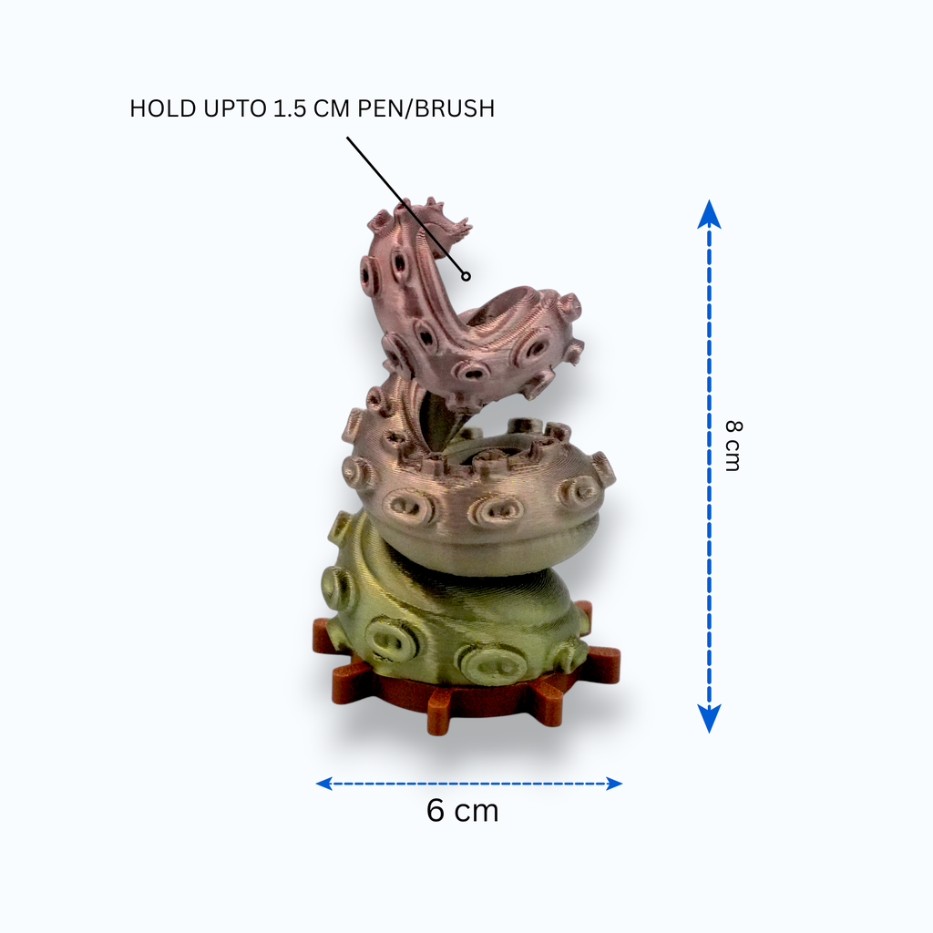 Aesthetic Tentacle Pen Holder – For That Main Character Desk Energy 🖤