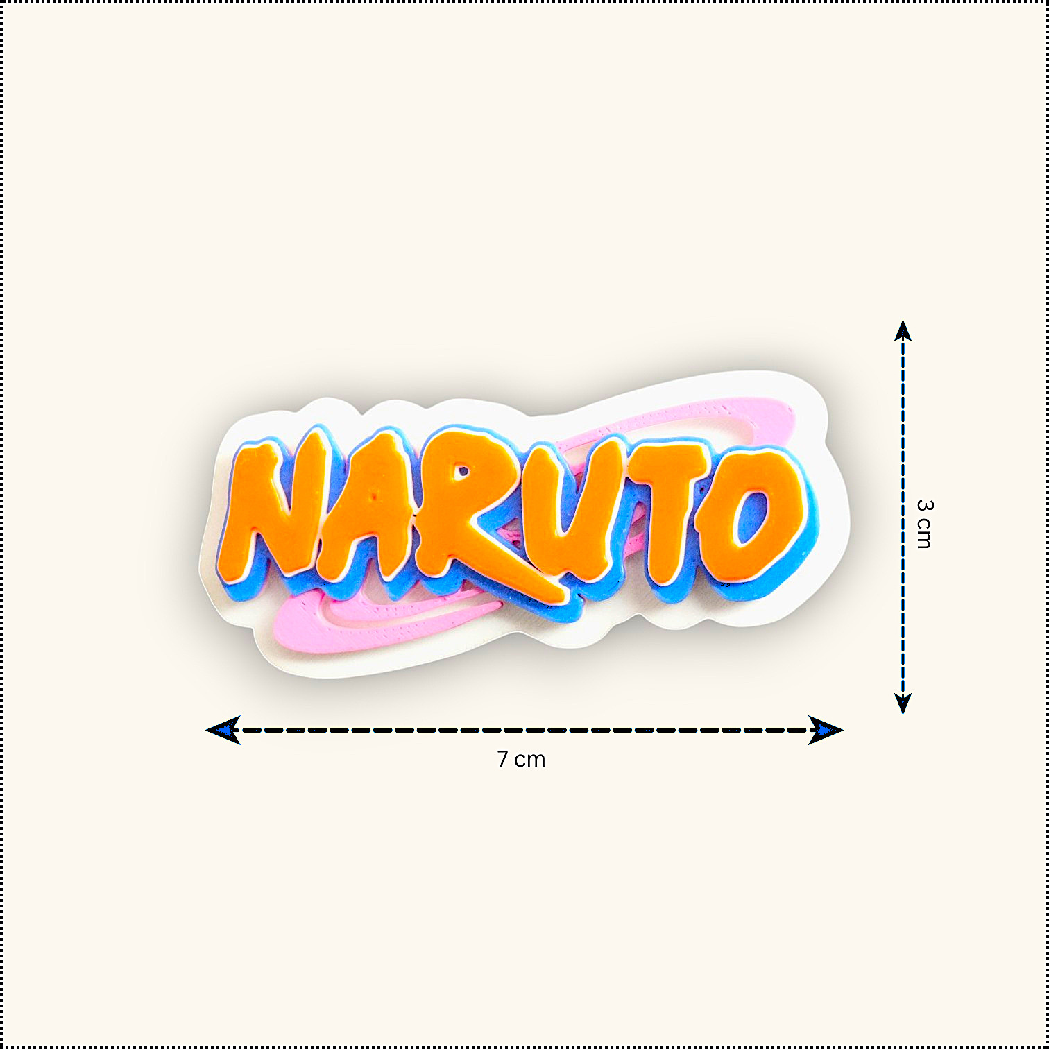 NARUTO LOGO FRIDGE MAGNET,HOME DECOR AND COLLECTIBLES