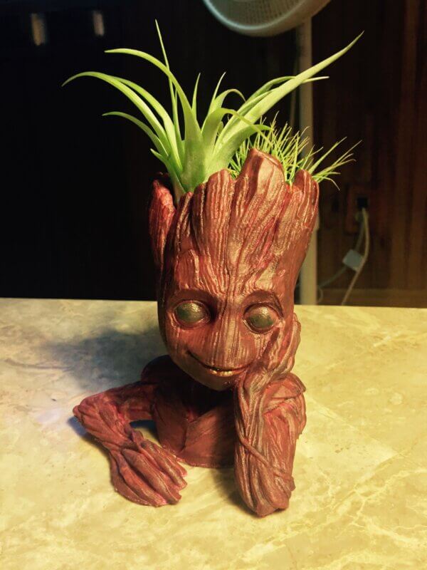 Cute Baby Groot Planter for Home Decor 3D Printed