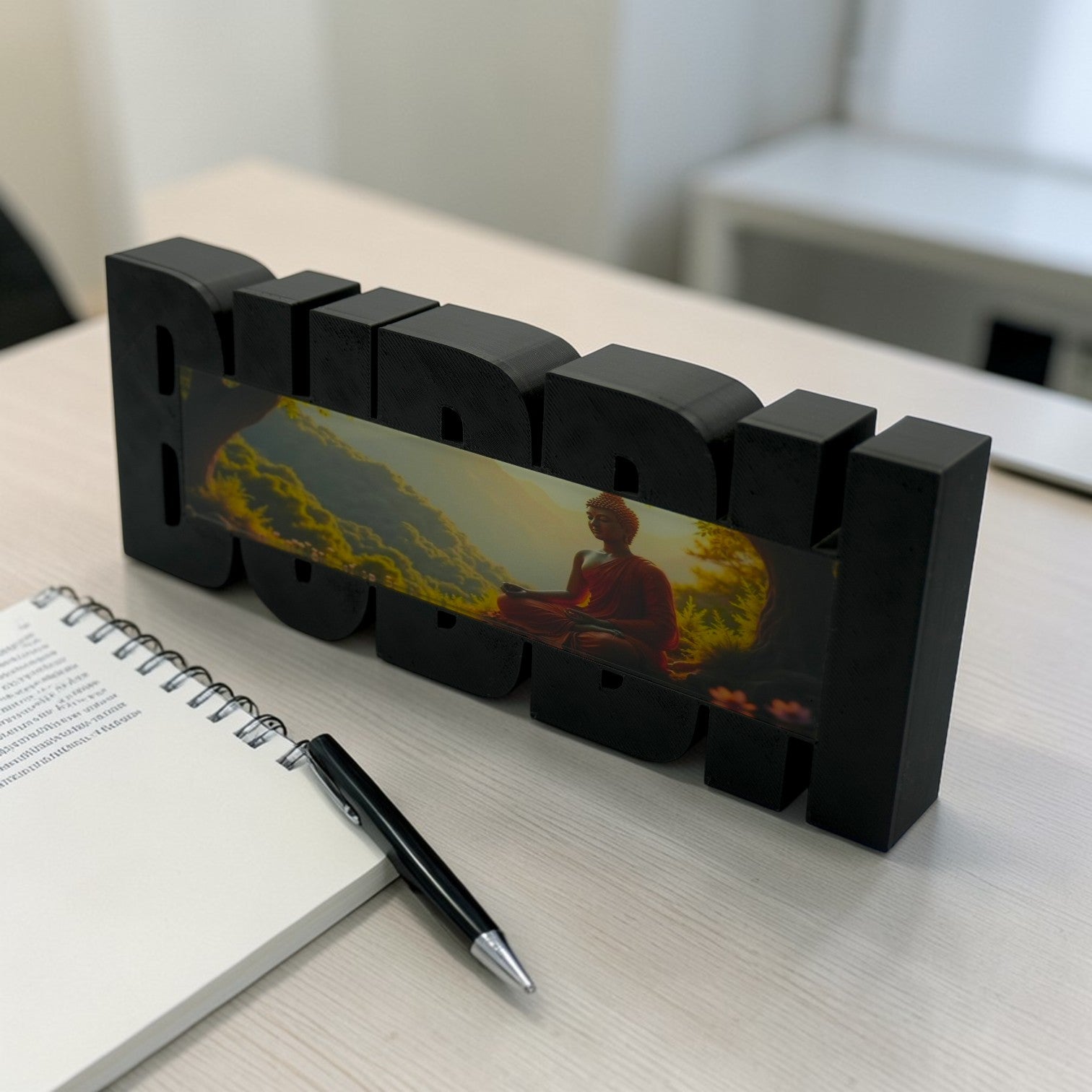 Buddha Table Top Display Spiritual Desk Decor for Home & Office