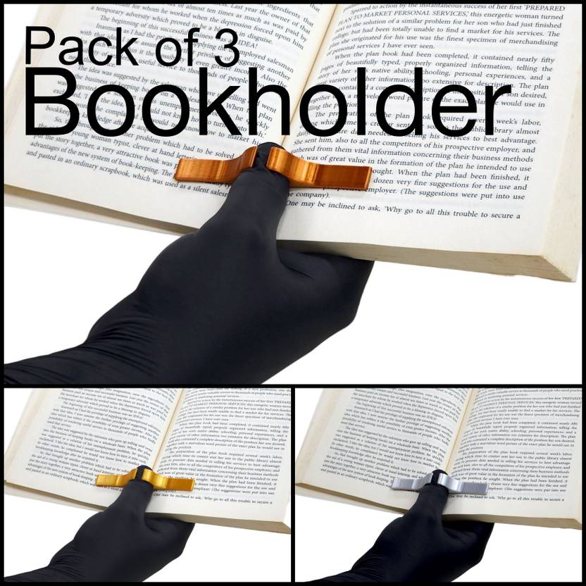 BOOK HOLDER IN THREE METALLIC COLOR BOOK HOLDER Bookmark  