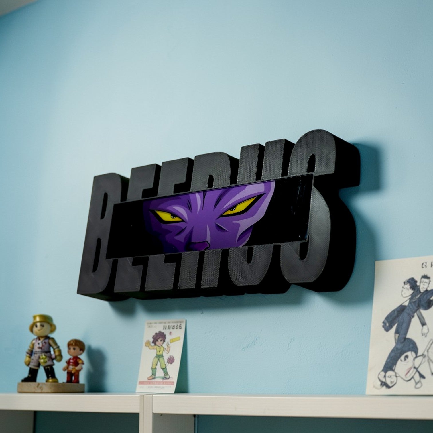Beerus God Eyes Tabletop – Anime Desk Decor & Anime Collectible