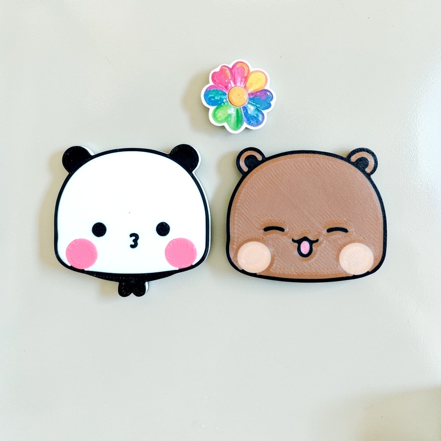 Bubu & Dudu Cute Couple Fridge Magnets – Kawaii Duo Magnet Set
