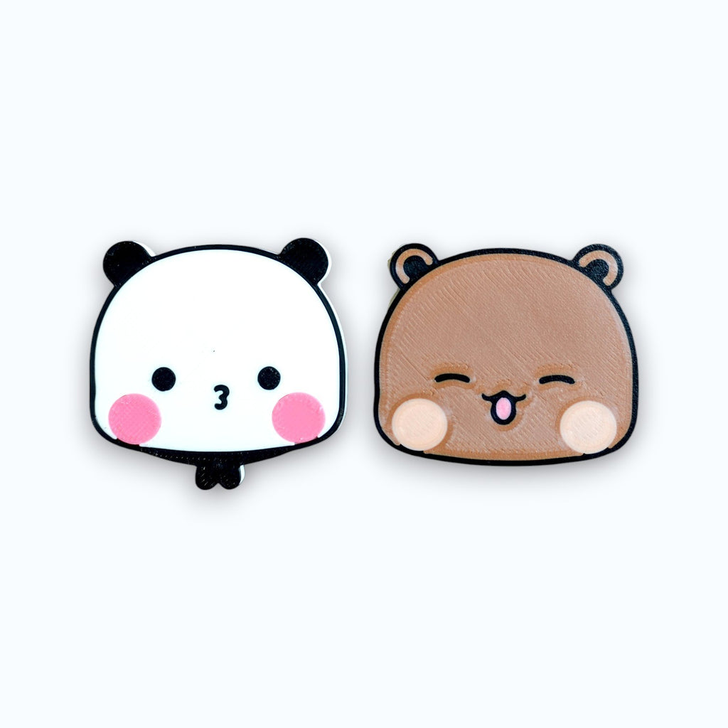 Bubu & Dudu Cute Couple Fridge Magnets – Kawaii Duo Magnet Set