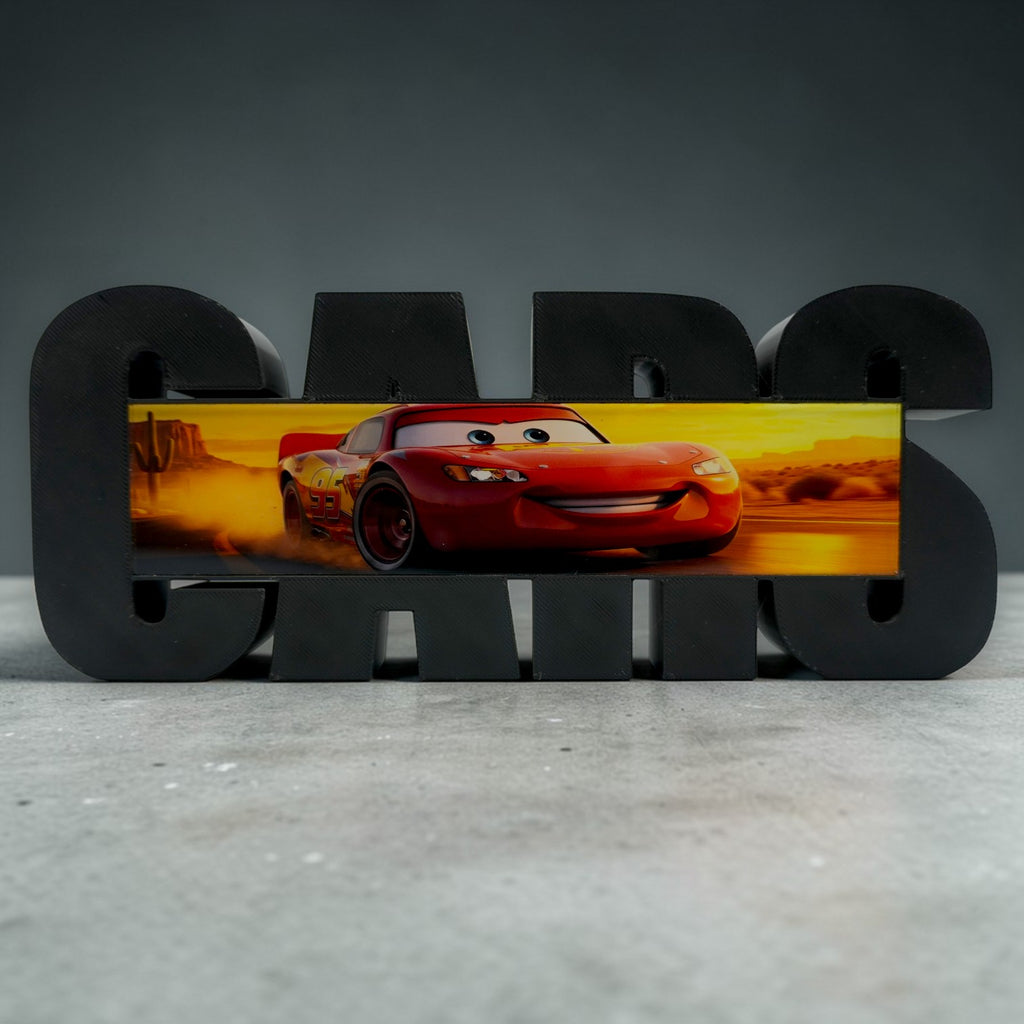 Cars Movie Table Top Display Desk And home Decor for Cartoon Fans