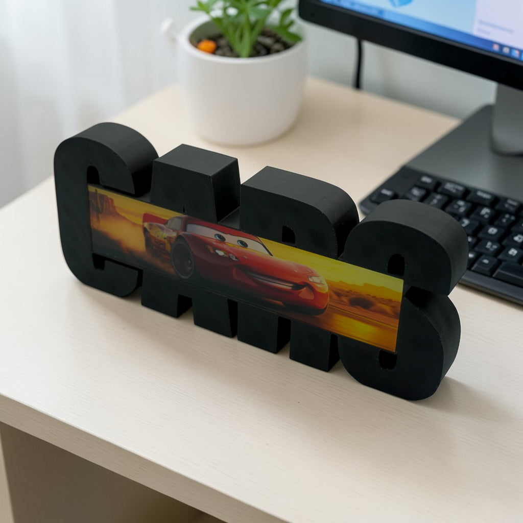 Cars Movie Table Top Display Desk And home Decor for Cartoon Fans