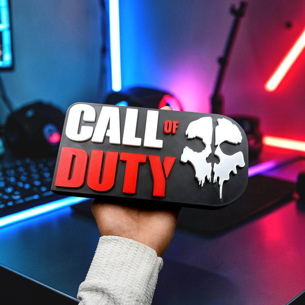 Call of Duty Skull Table Top | Gaming Desk Decor | COD Inspired Display