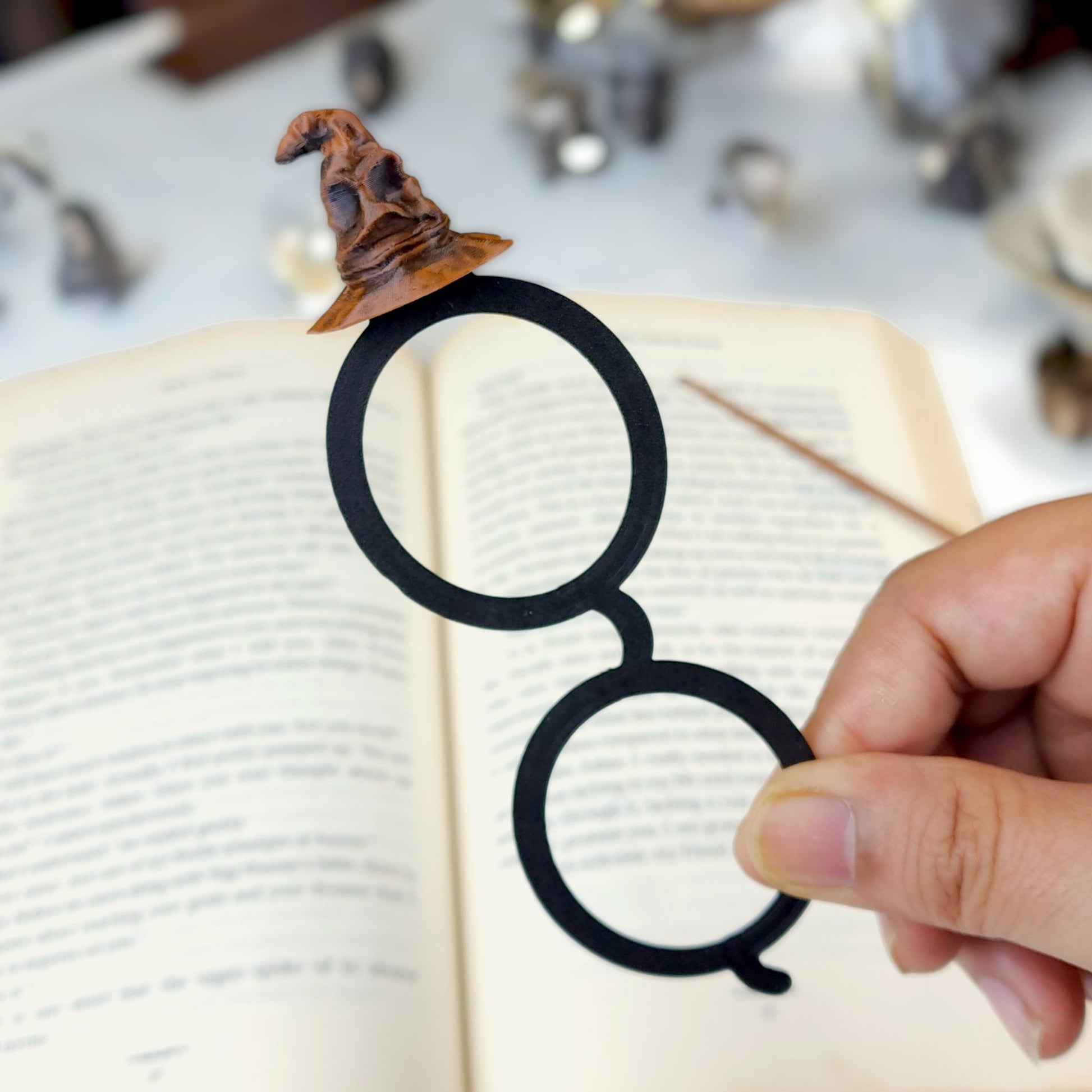 Vintage Wizard Reading Bookmark for Book Collection