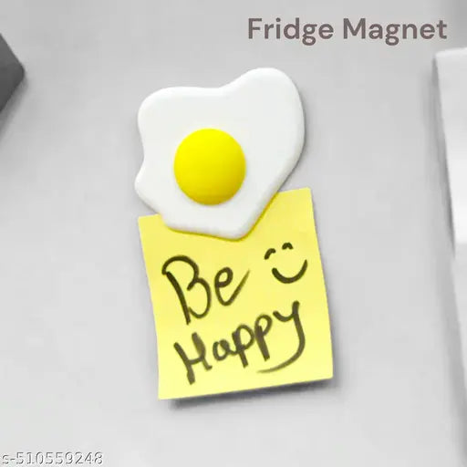 3D half fry egg fridge magnet